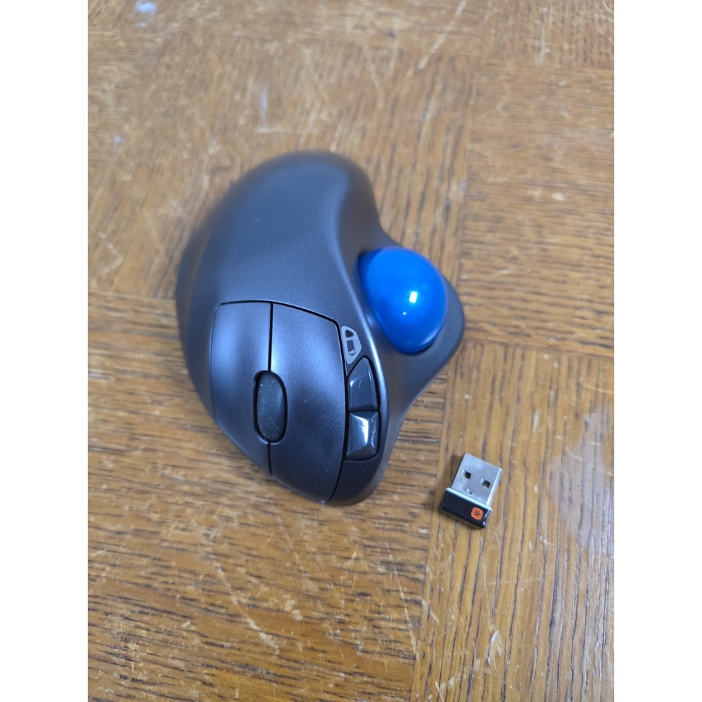 Logitech M570 Wireless Trackball Mouse With Dongle Receiver - Tested